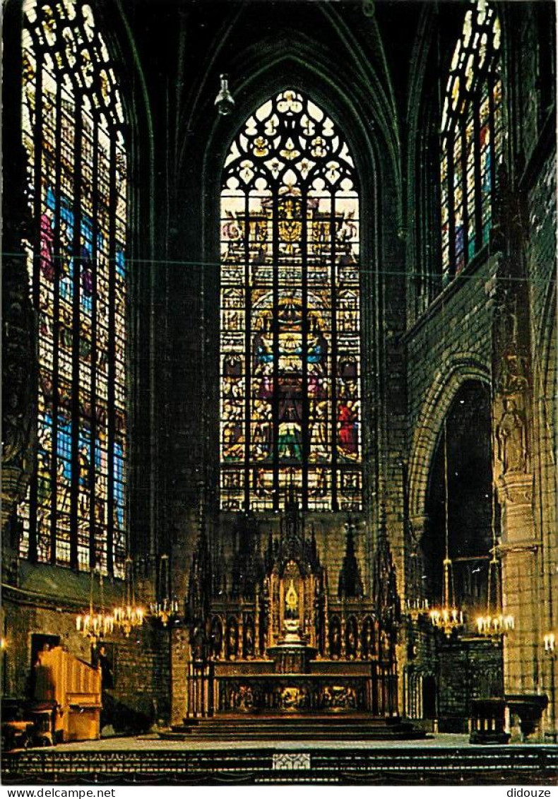 Belgique - Bruxelles - Brussels - Cathédrale Saint Michel - Chapelle Et Rétable Du St. Sacrement - 16ème Siècle - Vitrau - Non Classificati