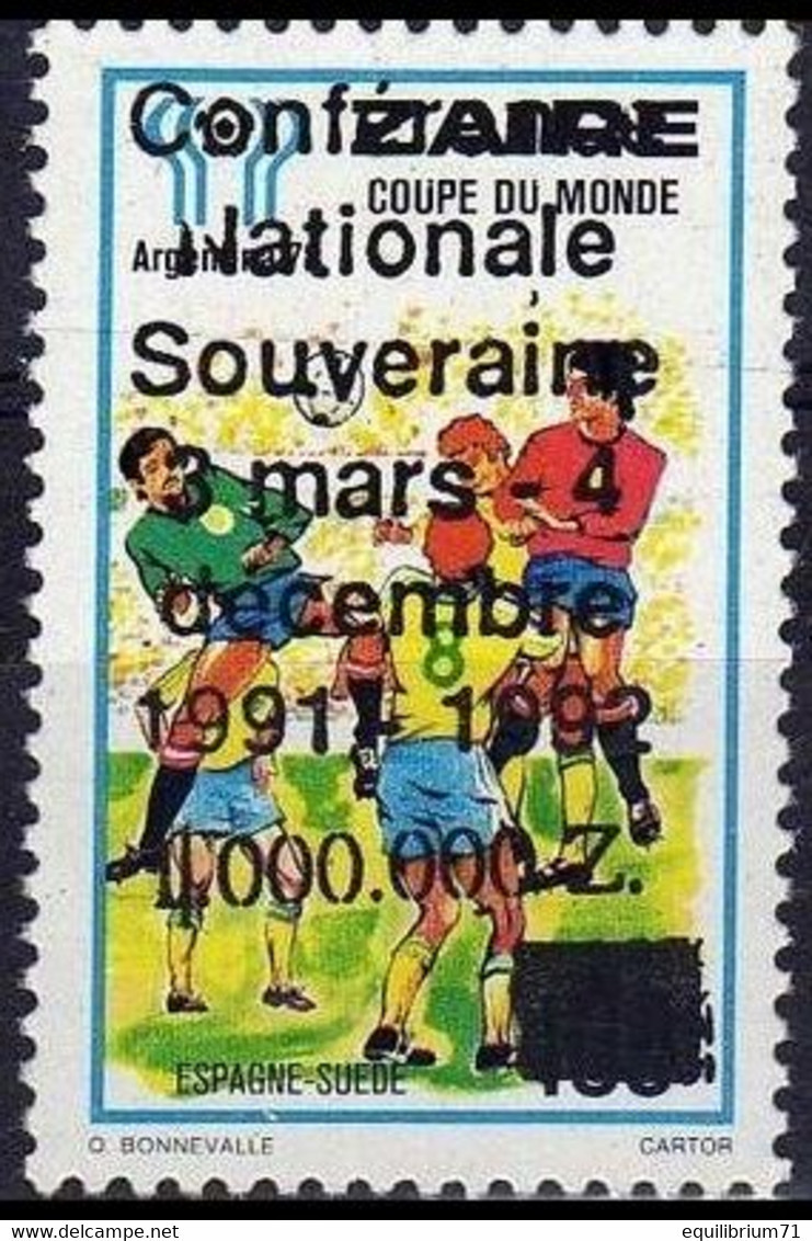 935** + Surch. "conférence Nationale …", NON EMIS / Opdruk  "conférence Nationale …", NIET UITGEGEVEN - Argentina'78 - Unused Stamps