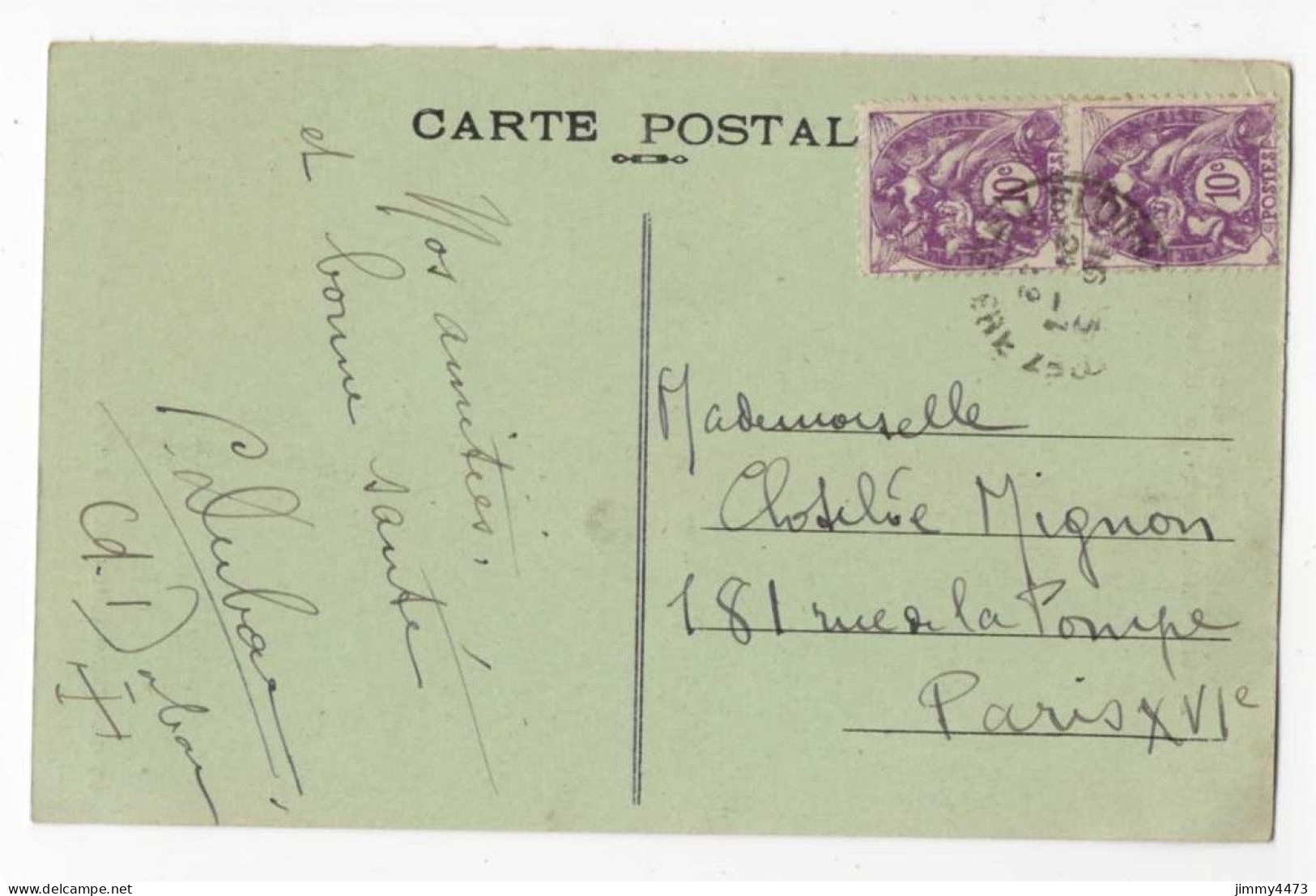 CPA - Menhir à BRIGNOGAN (F) Appelé " Men Marz " La Pierre Du Miracle - N°107 - Coll. Hamonic - Dolmen & Menhire