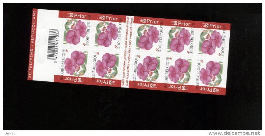 Belgie Boekje Carnet 2004 B45 3318 ANDRE BUZIN Flowers Impatiens Onder Postprijs - Sin Clasificación