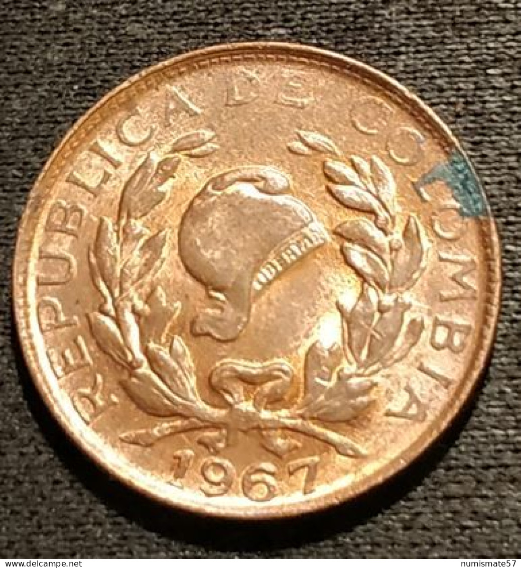 COLOMBIE - COLOMBIA - 1 CENTAVO 1967 - KM 205a - Colombie