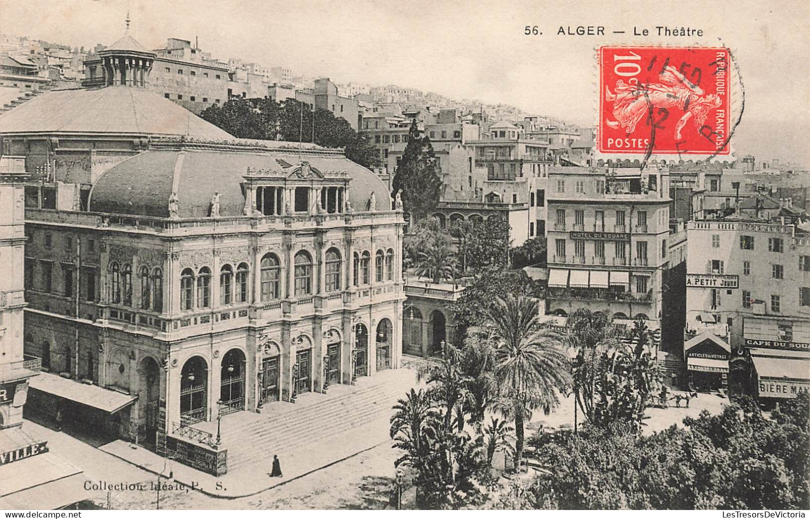 ALGERIE - Villes - Alger - Vue Panoramique Sur Le Théâtre - Vue D'ensemble De La Ville - Carte Postale Ancienne - Algiers