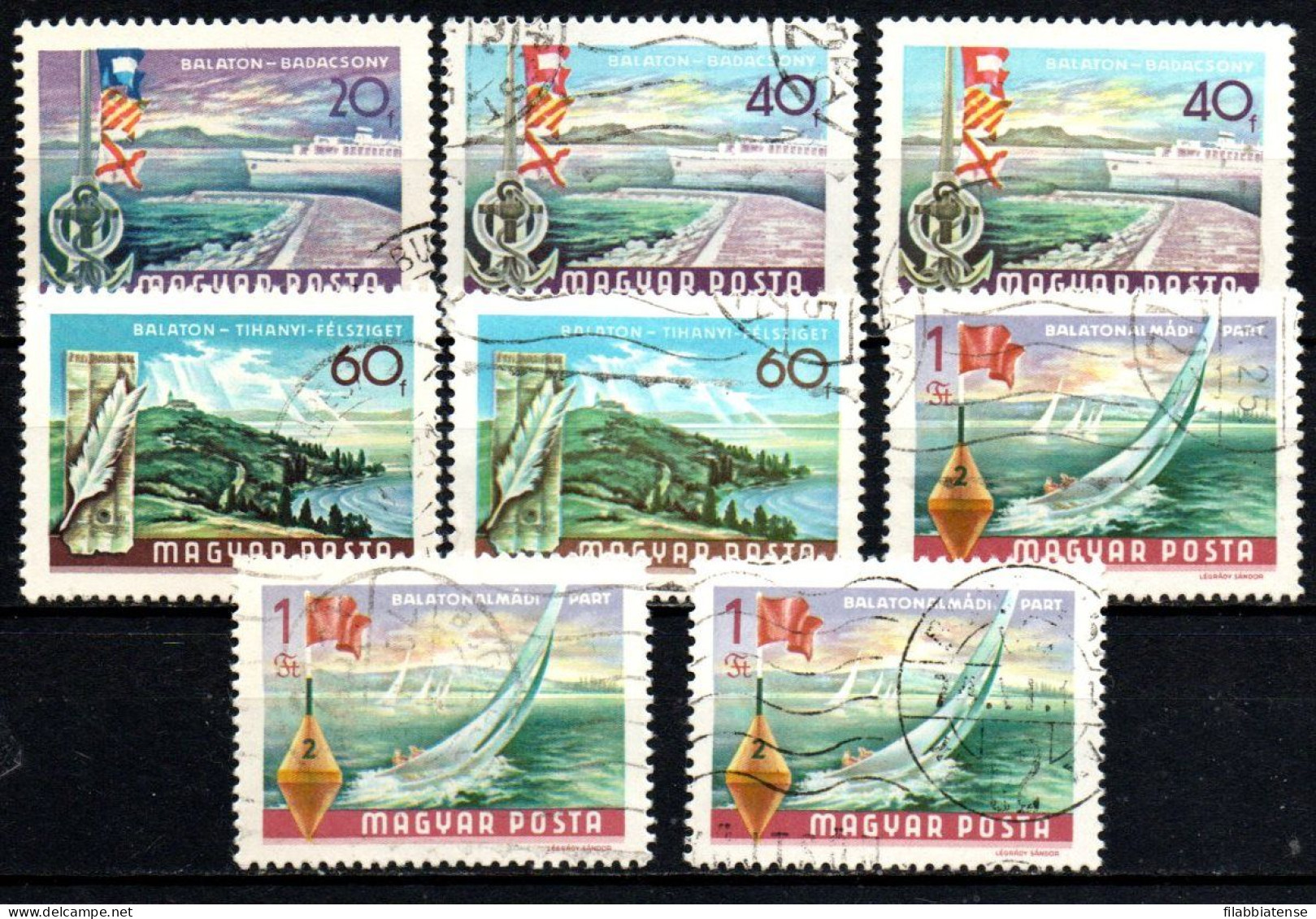 1968 - Ungheria 1987 + 1988 X 2 + 1989 X 2 + 1990 X 3 Turistica  ------- - Used Stamps