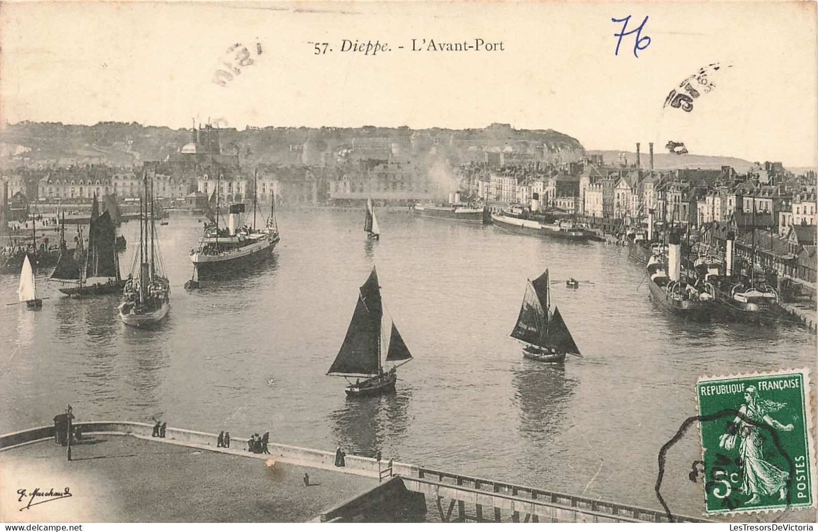 FRANCE - Dieppe - L'Avant-port - Carte Postale Ancienne - Dieppe