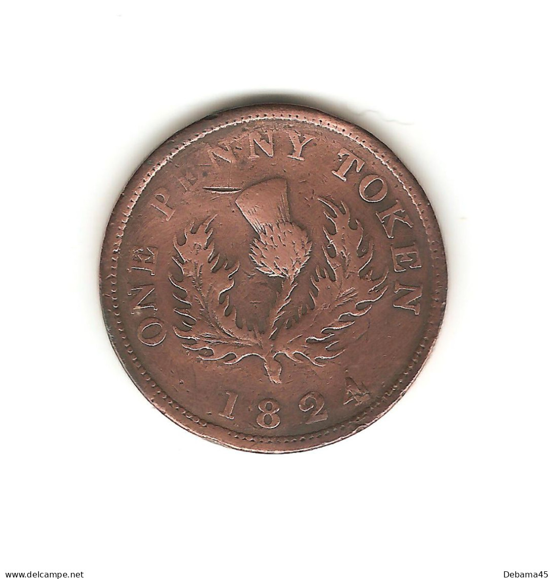 592/ Canada : Province Nova Scotia : 1 Penny 1824 - Canada