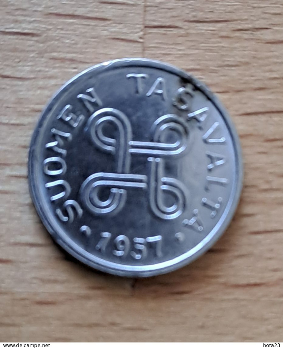 1957 Finland 1 One Markka Coin KM  - Circ - Finland
