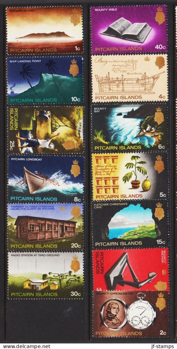 1969. PITCAIRN ISLANDS Bounty. Complete Set With 13 Stamps Never Hinged.  (Michel 97-108) - JF543063 - Pitcairn Islands