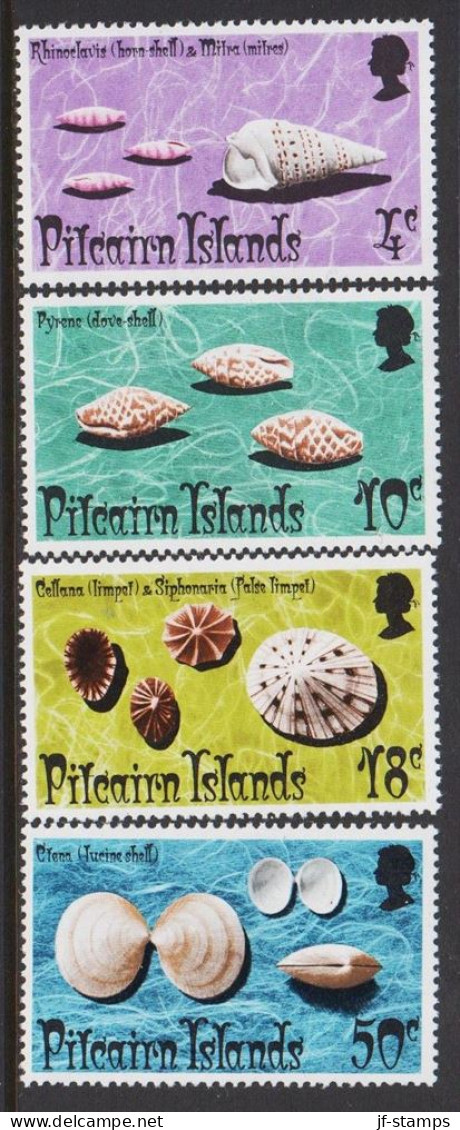 1974. PITCAIRN ISLANDS SEA SHELLS Complete Set. Never Hinged. (Michel 137-140) - JF543067 - Pitcairninsel