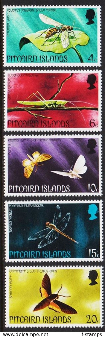 1975. PITCAIRN ISLANDS Insects Complete Set. Never Hinged. (Michel 151-155) - JF543072 - Pitcairn Islands