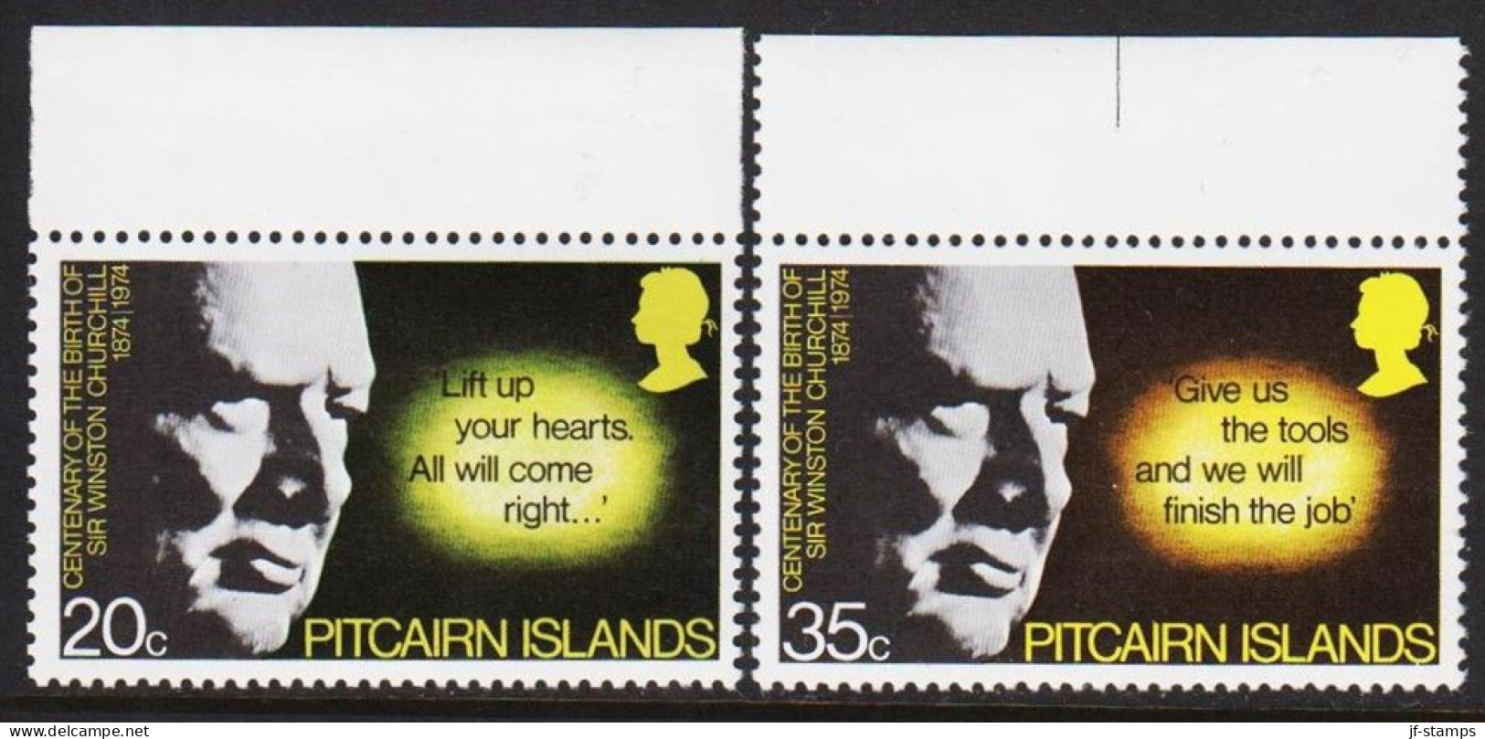 1974. PITCAIRN ISLANDS Churchill Complete Set. Never Hinged. (Michel 144-145) - JF543074 - Pitcairn Islands