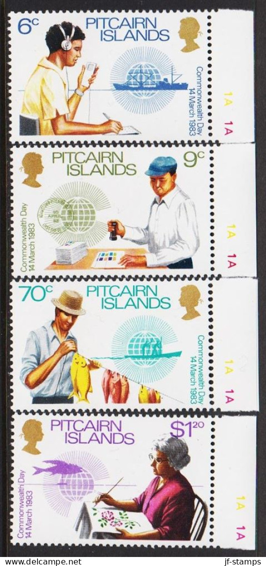 1983. PITCAIRN ISLANDS. Commonwealth Day Complete Set, Never Hinged. (Michel 226-229) - JF543075 - Pitcairninsel