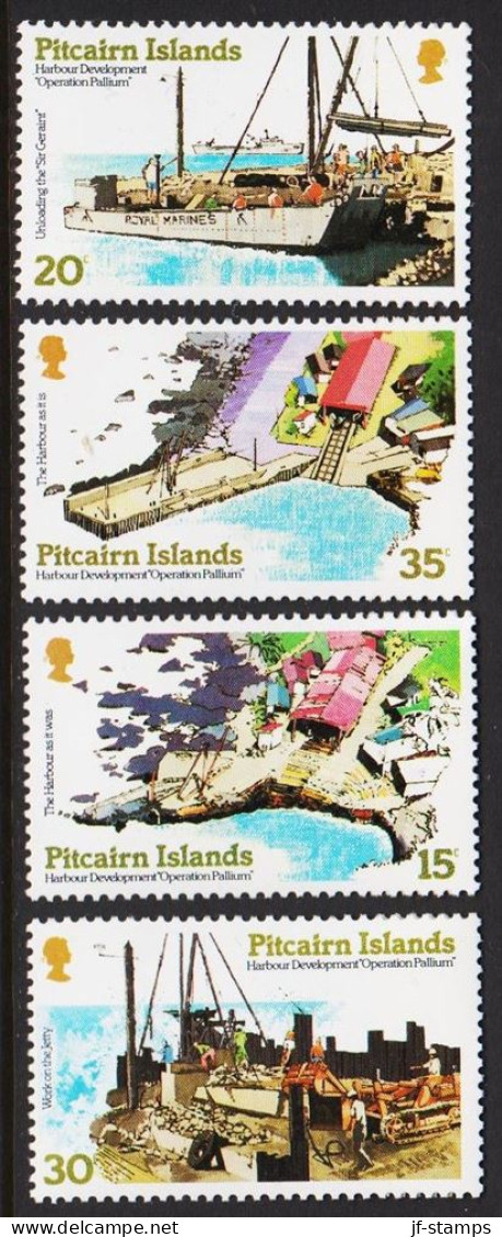 1978. PITCAIRN ISLANDS Harbour Development Complete Set. Never Hinged. (Michel 178-181) - JF543077 - Pitcairninsel