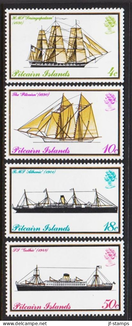 1975. PITCAIRN ISLANDS Ships Complete Set. Never Hinged. (Michel 147-150) - JF543079 - Pitcairn Islands