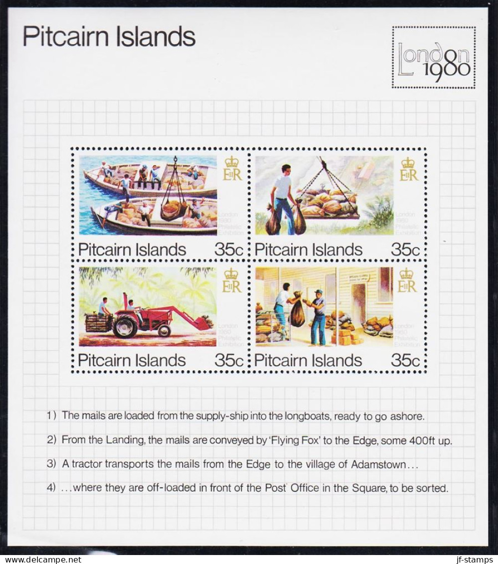 1980. PITCAIRN ISLANDS. London 1980 Block, Never Hinged. (Michel Block 6) - JF543085 - Pitcairn Islands