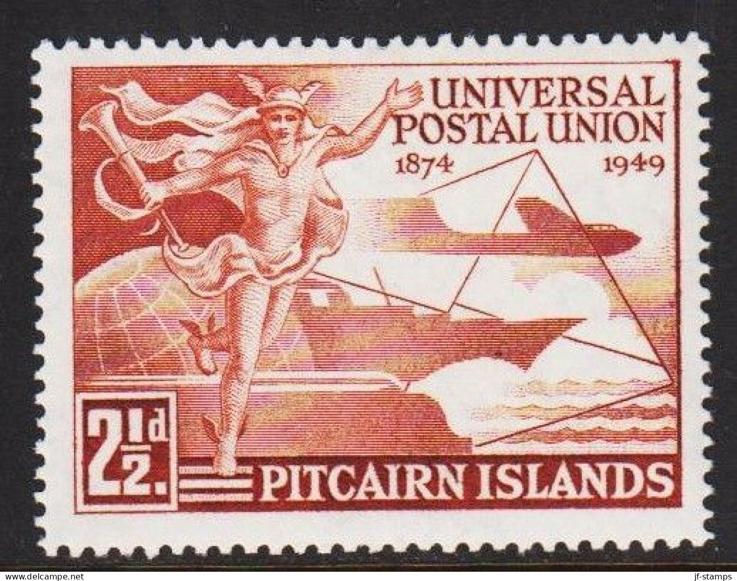 1949. PITCAIRN ISLANDS UPU. 2½d Never Hinged. (Michel 15) - JF543089 - Pitcairn Islands