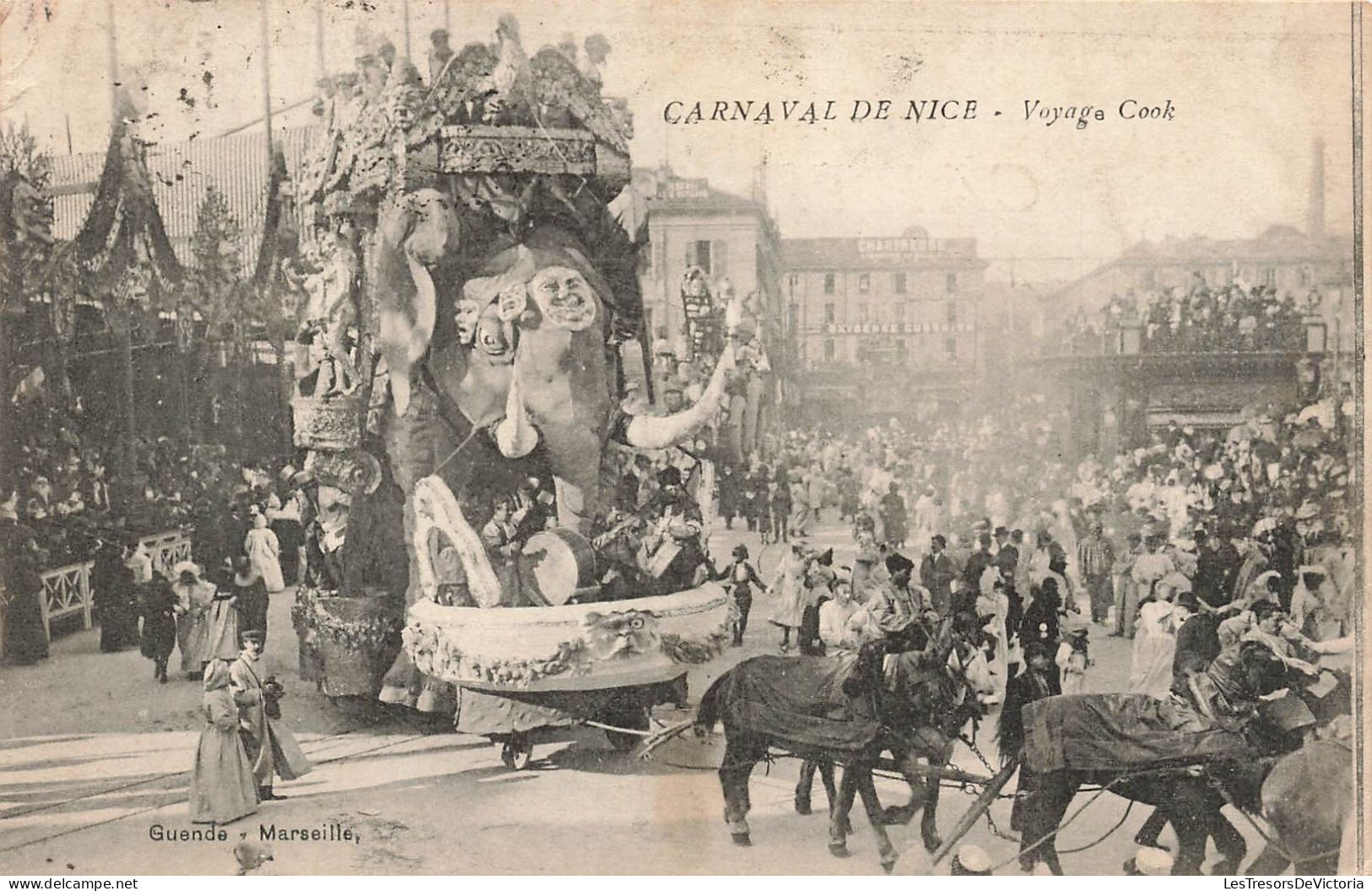 FRANCE - Nice - Carnaval De Nice - Voyage Cook - Animé - Carte Postale Ancienne - Karneval
