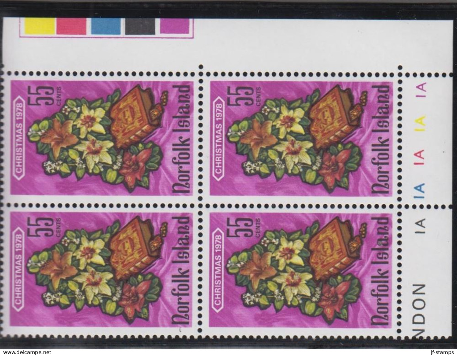 1978. NORFOLK ISLAND. CHRISTMAS Complete Set In Never Hinged Blocks Of 4.  (MICHEL 220-222) - JF543112 - Norfolk Island