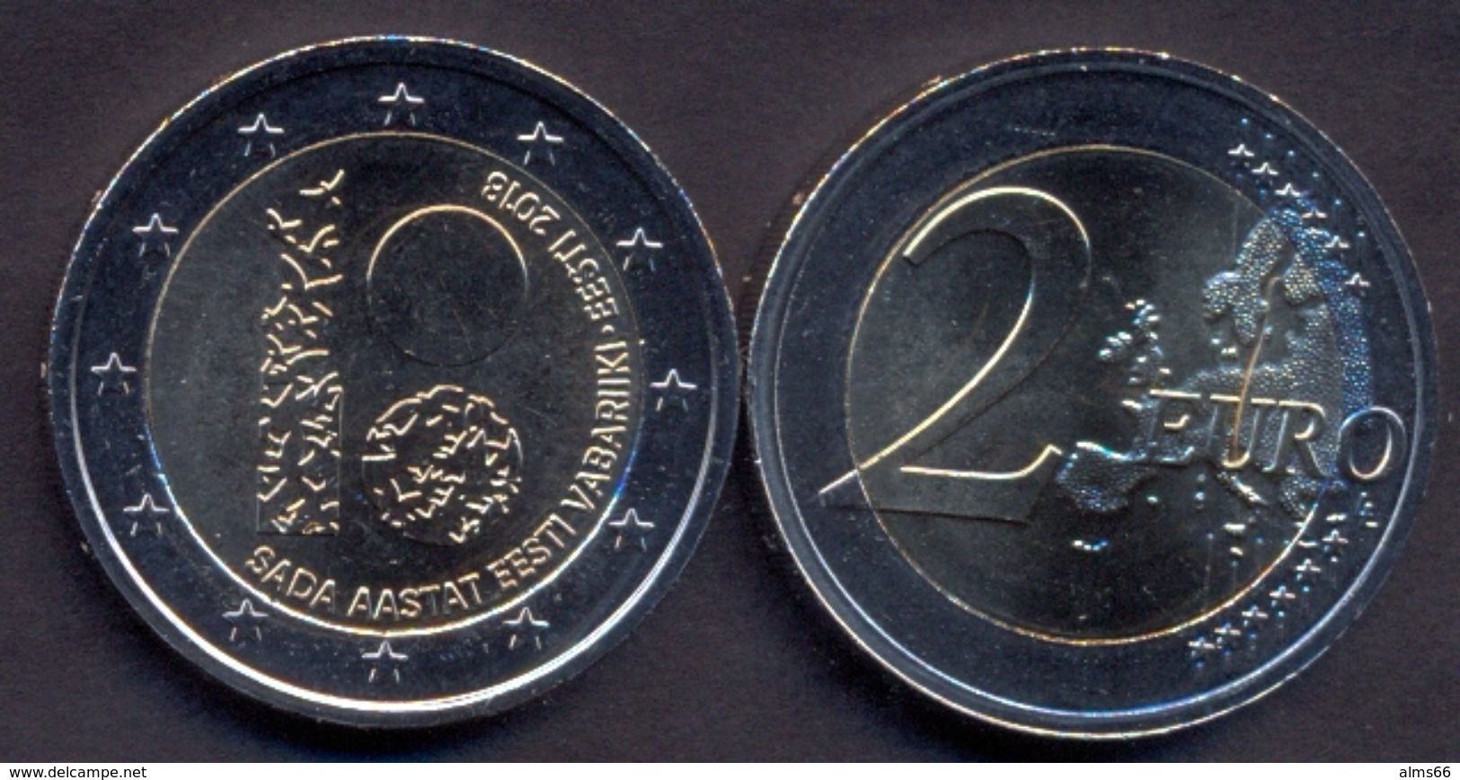 Estonia 2 Euro 2018 UNC > 100 Years Of Estonian Republic - Estonie