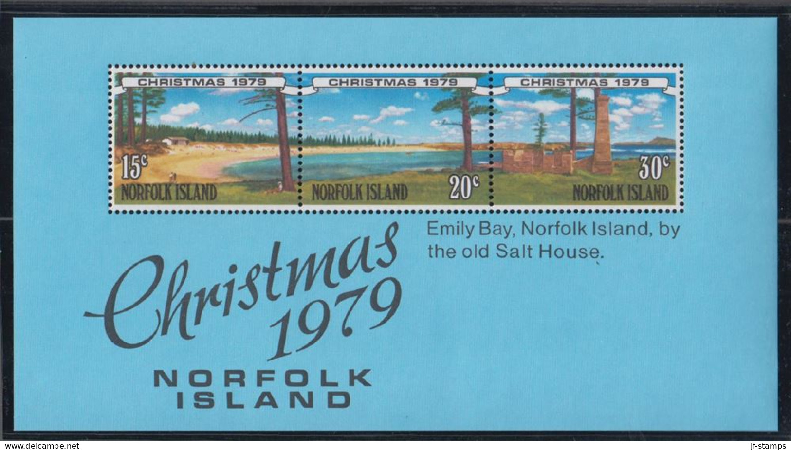 1979. NORFOLK ISLAND. CHRISTMAS In Never Hinged Block. (MICHEL Block 3) - JF543131 - Norfolk Island