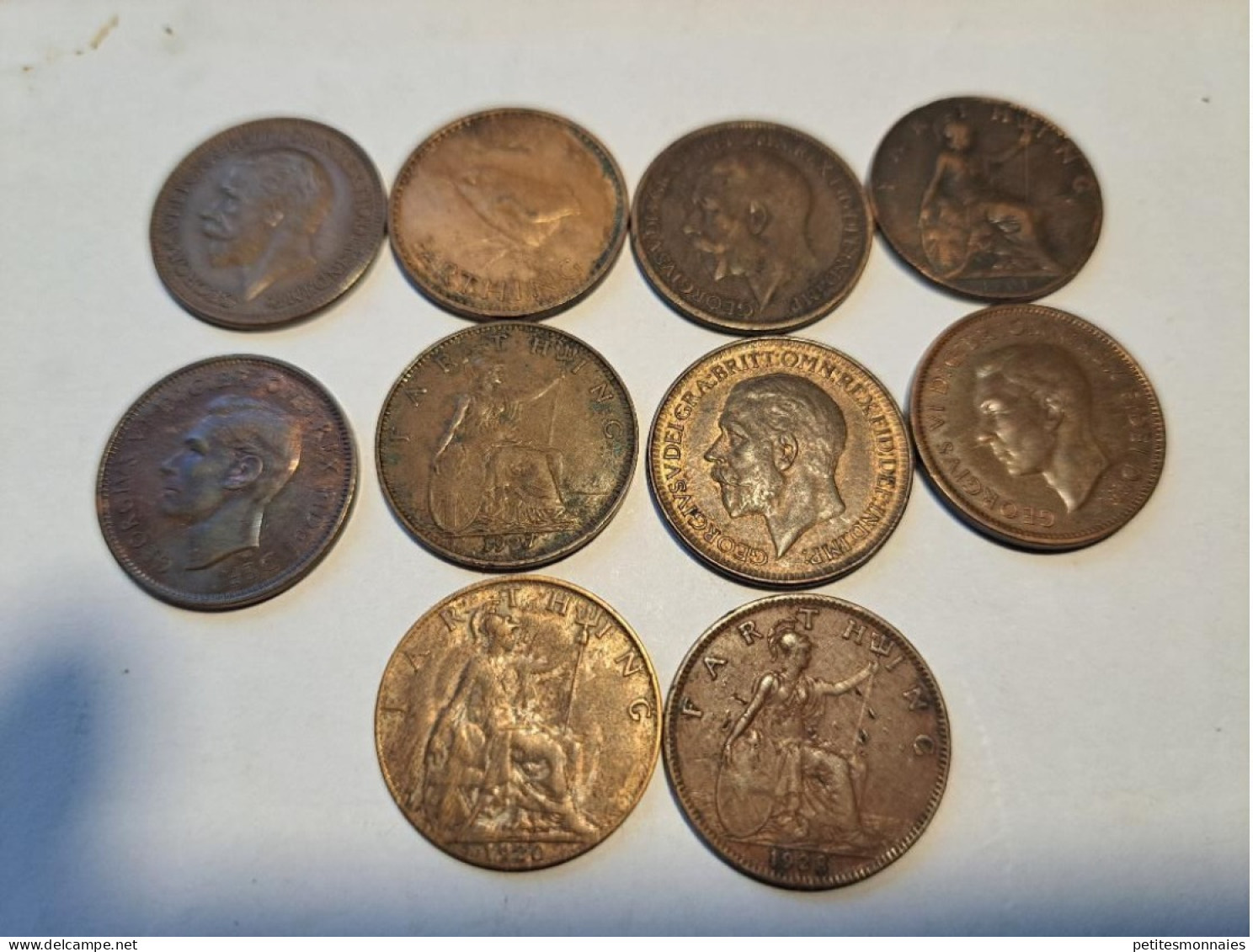ROYAUME UNI  Lot De 10  Monnaies  FARTHING   (  49  ) E - Kiloware - Münzen