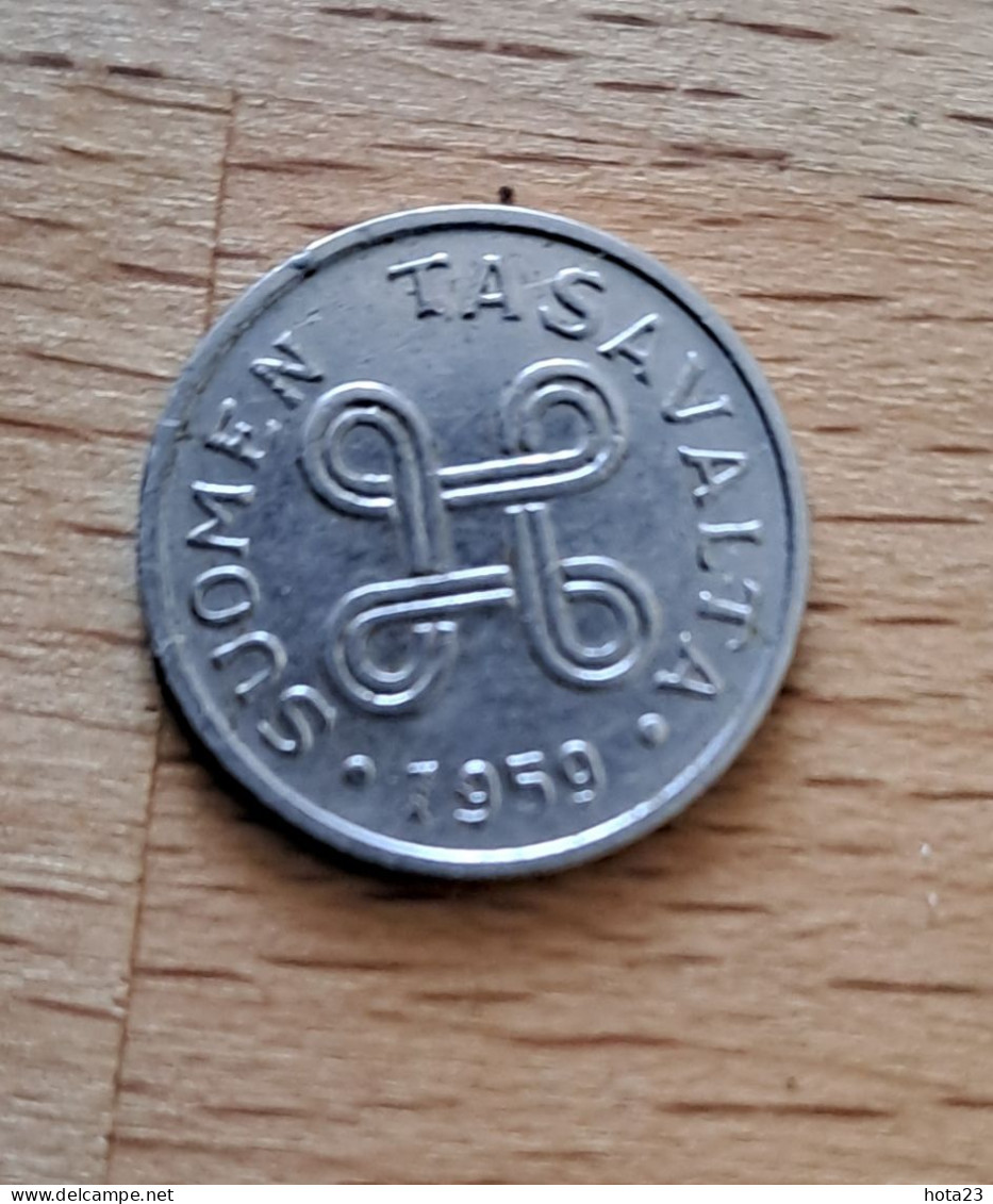 1959 Finland 1 One Markka Coin KM  - Circ - Finlande