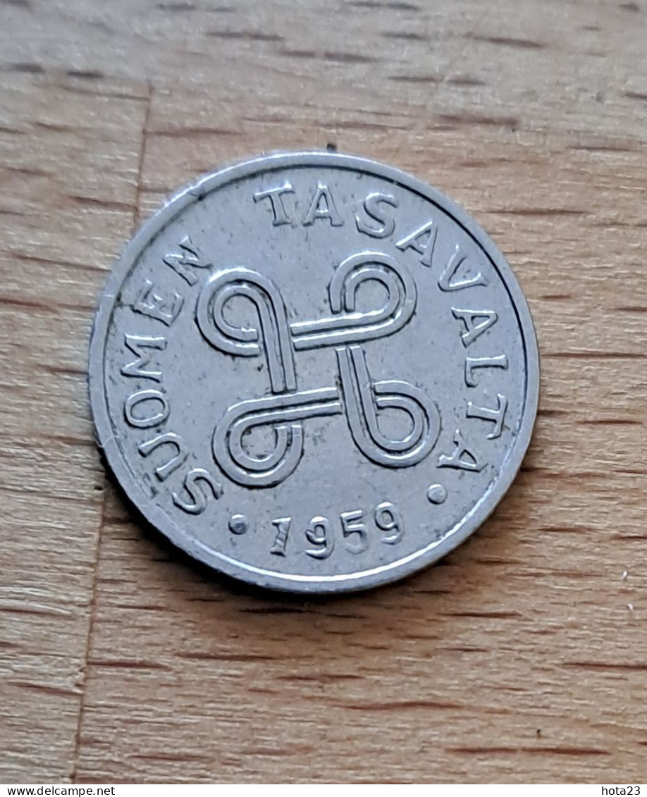1959 Finland 1 One Markka Coin KM  - Circ - Finlande