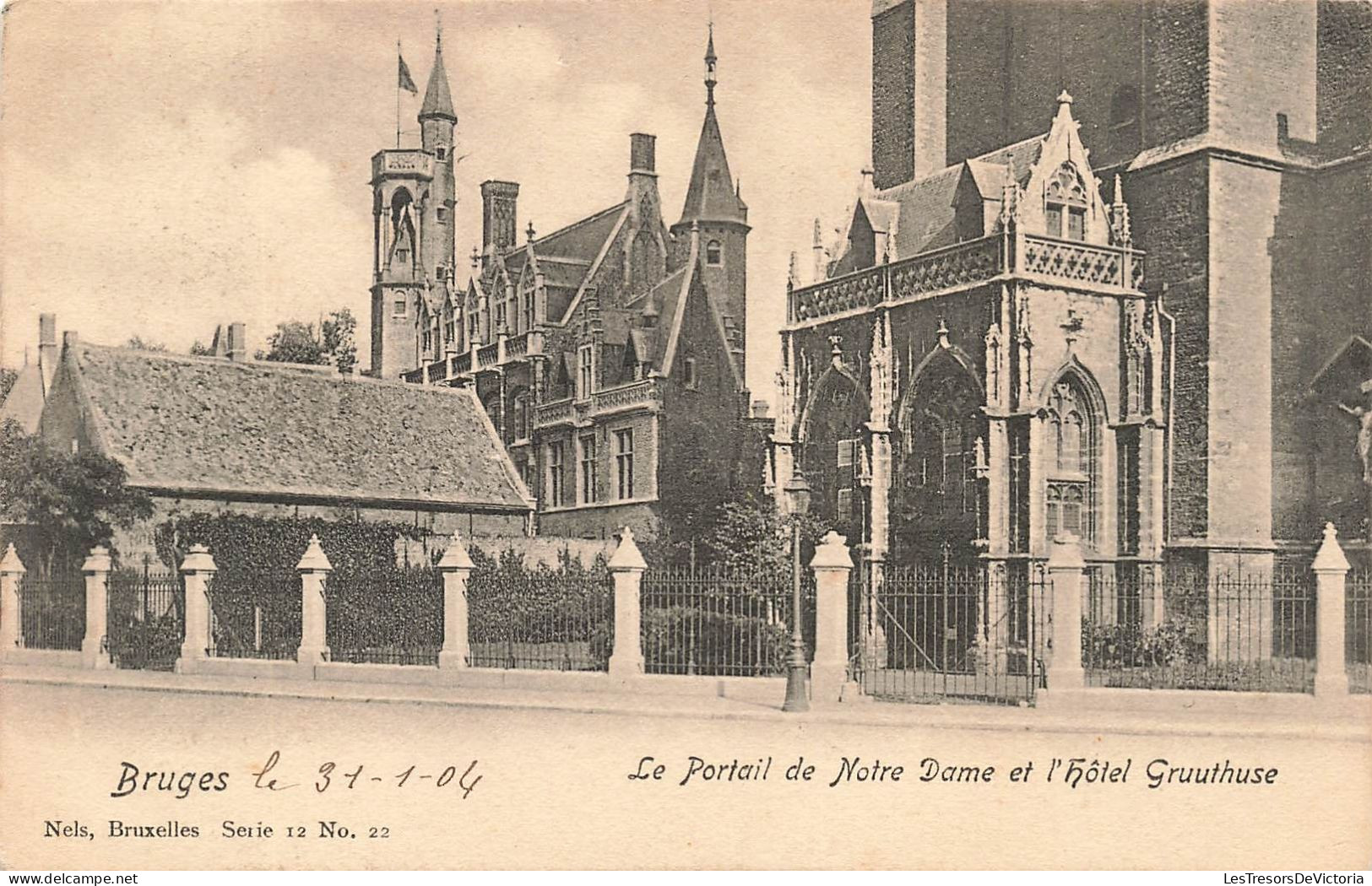 BELGIQUE - Bruges - Vue Générale Du Portail De Notre Dame Et L'hôtel Gruuthuse - Carte Postale Ancienne - Brugge