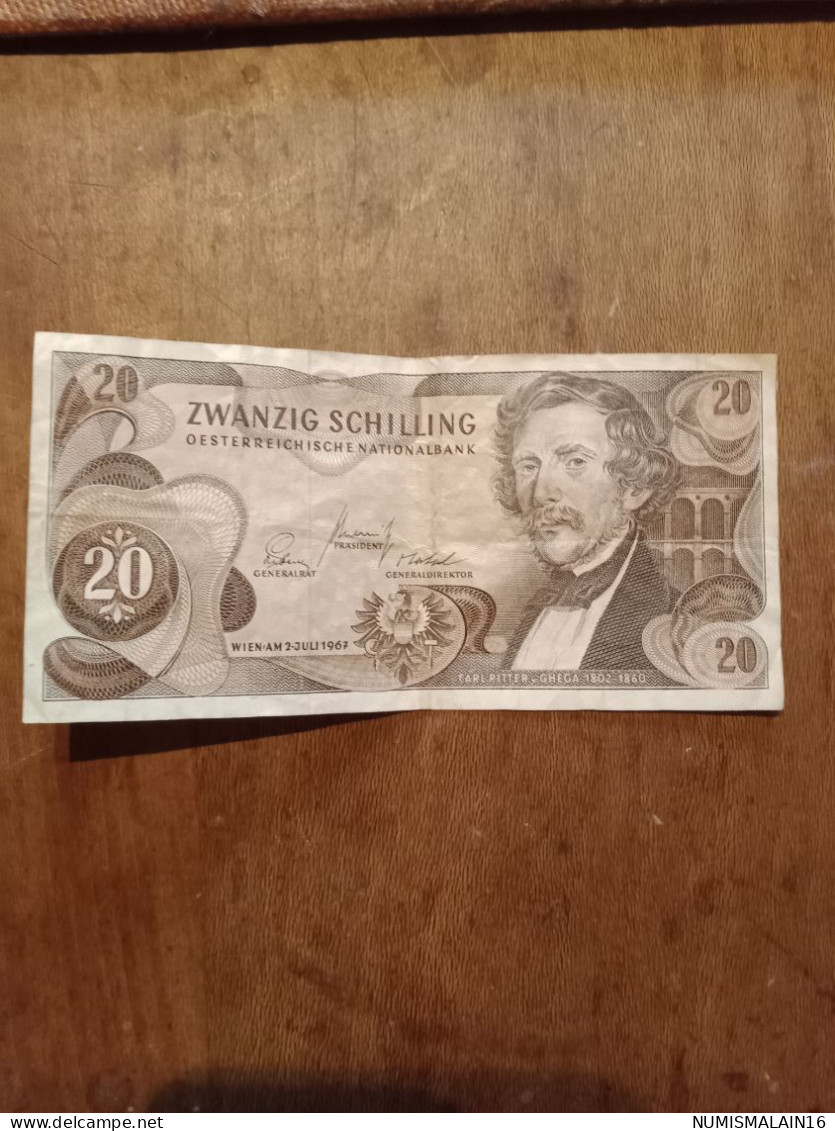 Autriche-Billet De 20 Schilling De 1967 - Oesterreich