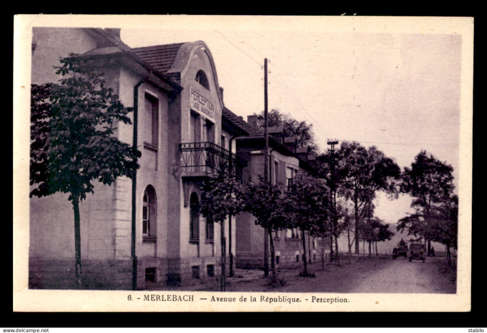 57 - MERLEBACH - AVENUE DE LA REPUBLIQUE - LA PERCEPTION - Freyming Merlebach