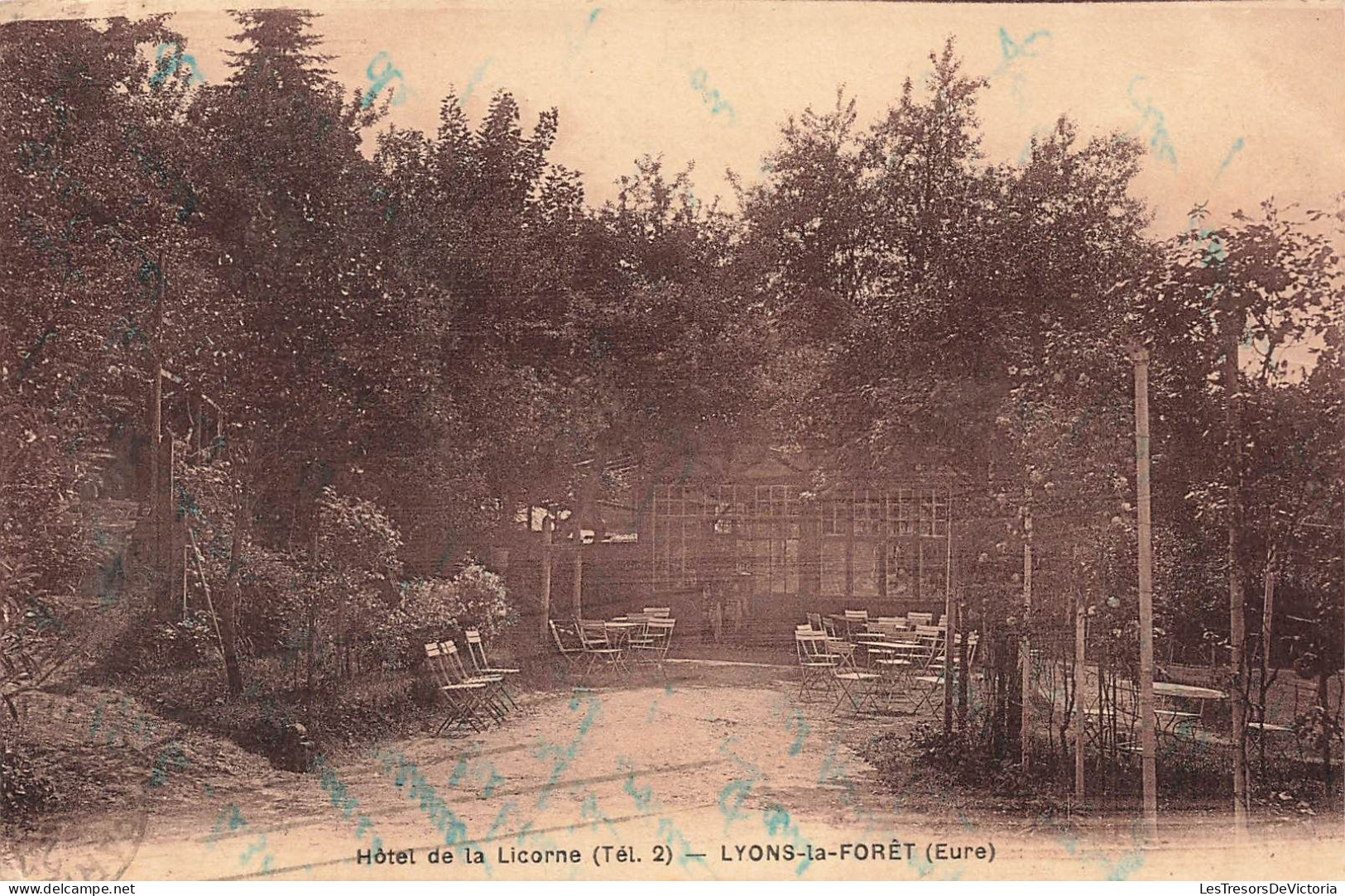 FRANCE - Lyons La Forêt - Vue Sur Le Jardin De L'hôtel De La Licorne - Carte Postale Ancienne - Lyons-la-Forêt