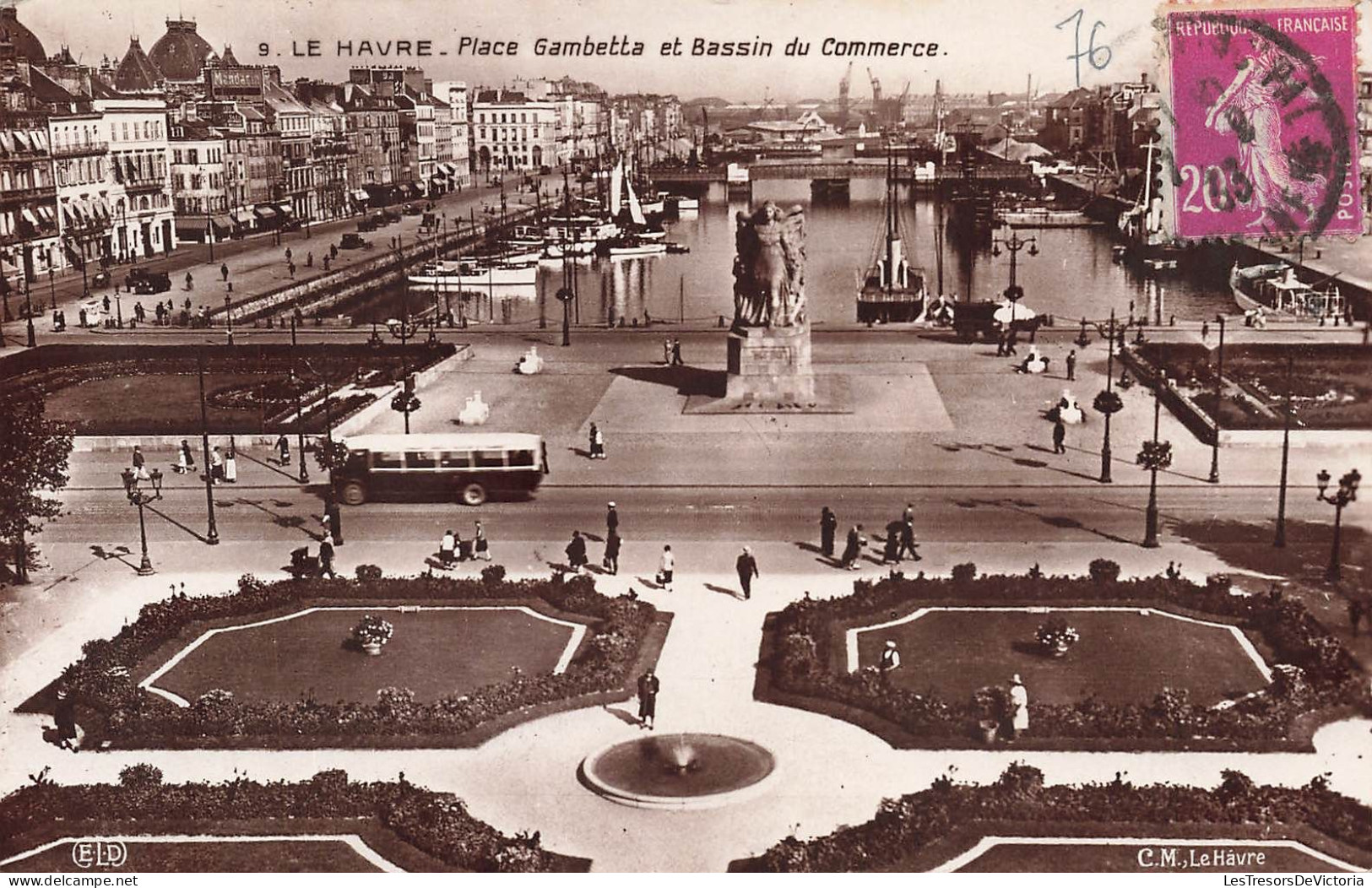FRANCE - Le Havre - Place Gambette Et Bassin Du Commerce - Carte Postale Ancienne - Unclassified