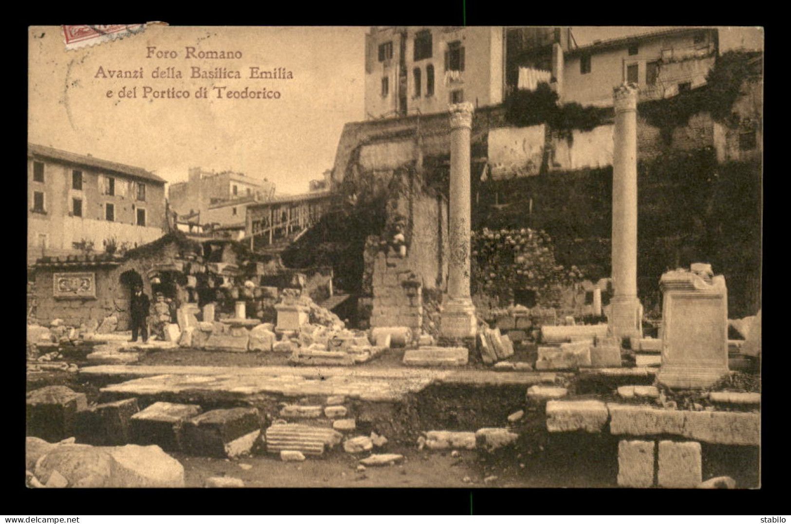 ITALIE - ROMA - FORO ROMANO - AVANZI DELLA BASILICA EMILIA E DEL PORTICO DI TEODORICO - Iglesias