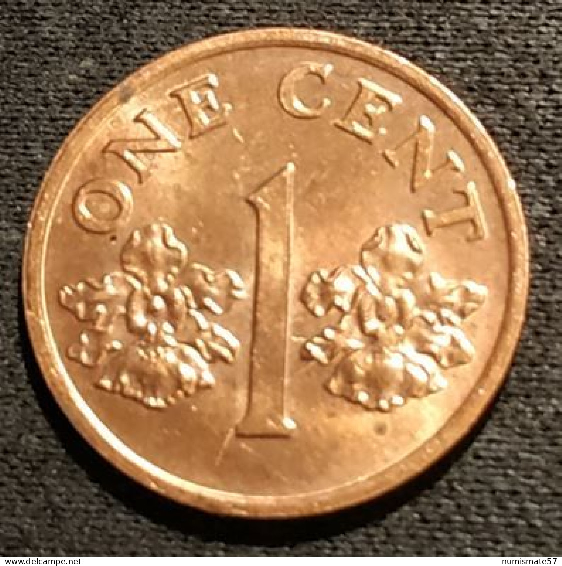 SINGAPOUR - SINGAPORE - 1 CENT 1986 - KM 49 - ( Blason Haut ) - Singapore