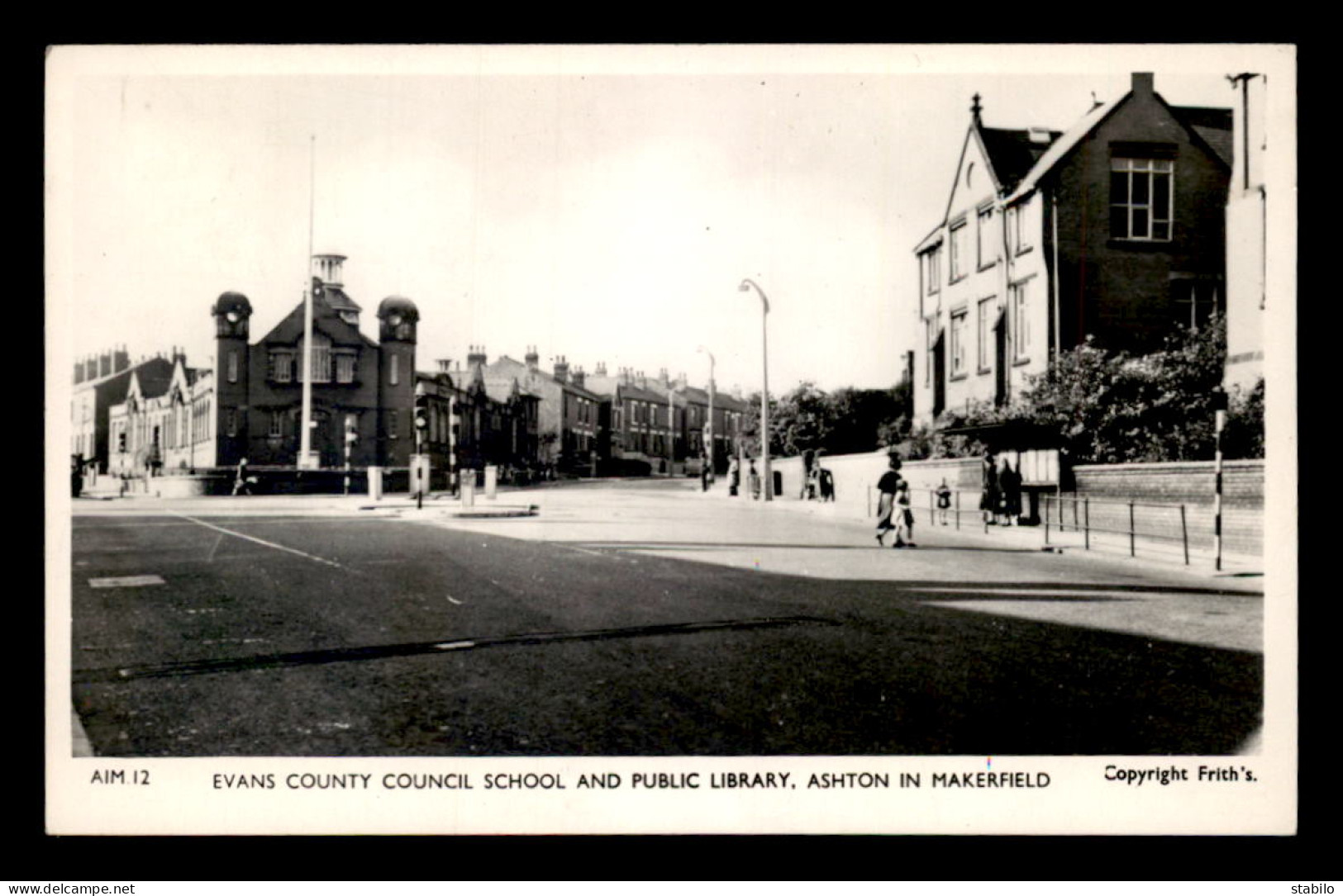 ANGLETERRE - LANCASHIRE - ASHTON IN MAKERFIELD - EVANS COUNTRY COUNCIL SCHOOL AND PUBLIC LIBRARY  - Andere & Zonder Classificatie