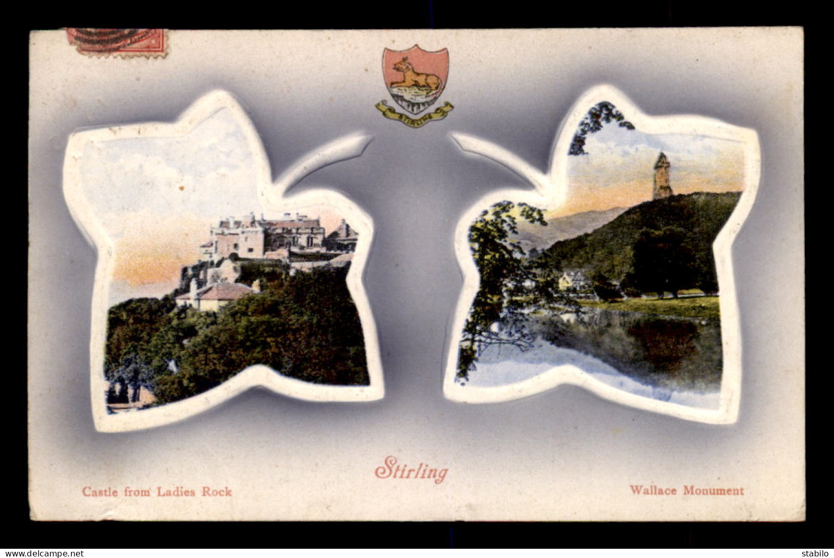 ECOSSE - STIRLING - CASTLE AND WALLACE MONUMENT - CARTE EN RELIEF - Stirlingshire