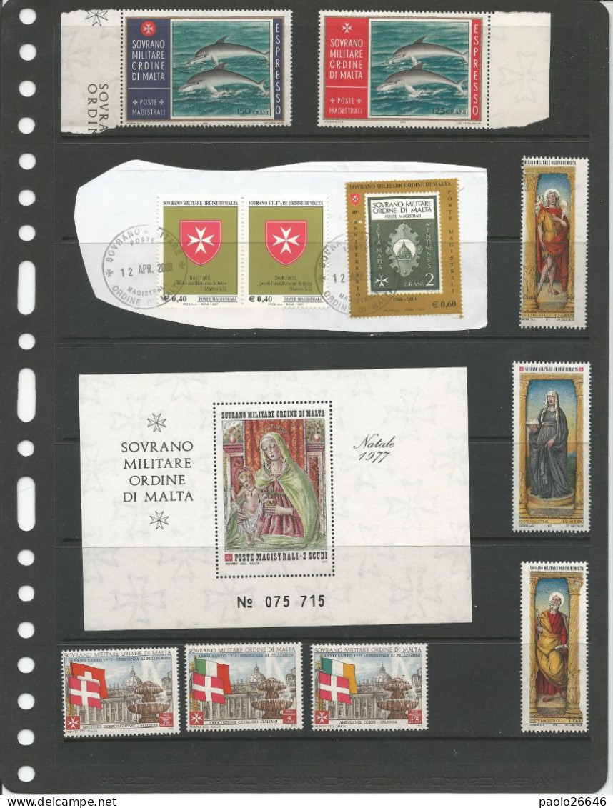Blocco 2 Sacro Militare Ordine Di Malta Nuovi MNH ** - Colecciones