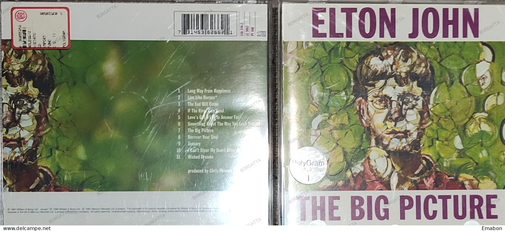 BORGATTA - ROCK - Cd  ELTON JOHN - THE BIG PICTURE - ROCKET  1997 -  USATO In Buono Stato - Rock