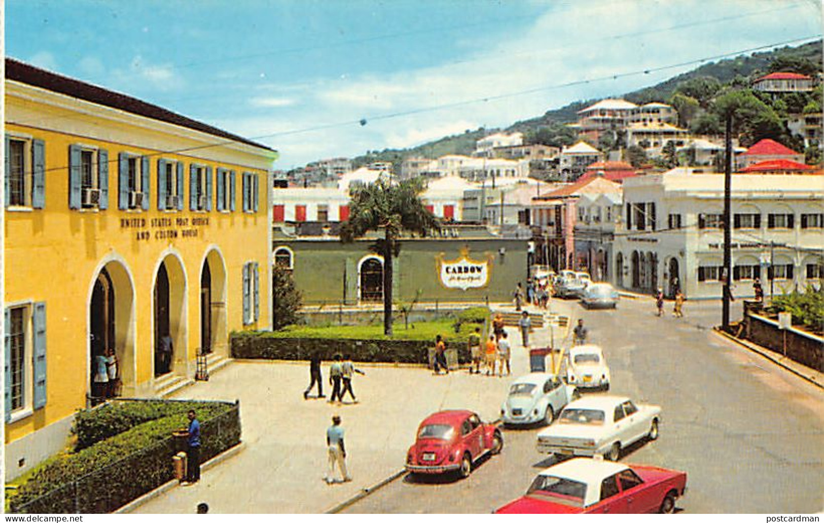 U.S. Virgin Islands - SAINT THOMAS - Post Office Square - Publ. V. I. Cards  - Amerikaanse Maagdeneilanden
