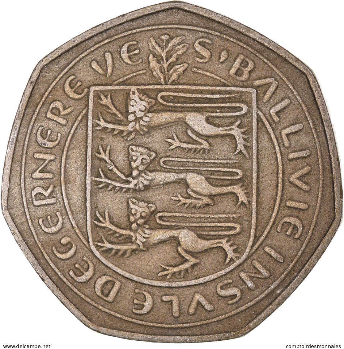 Monnaie, Guernesey, 50 New Pence, 1969 - Guernsey