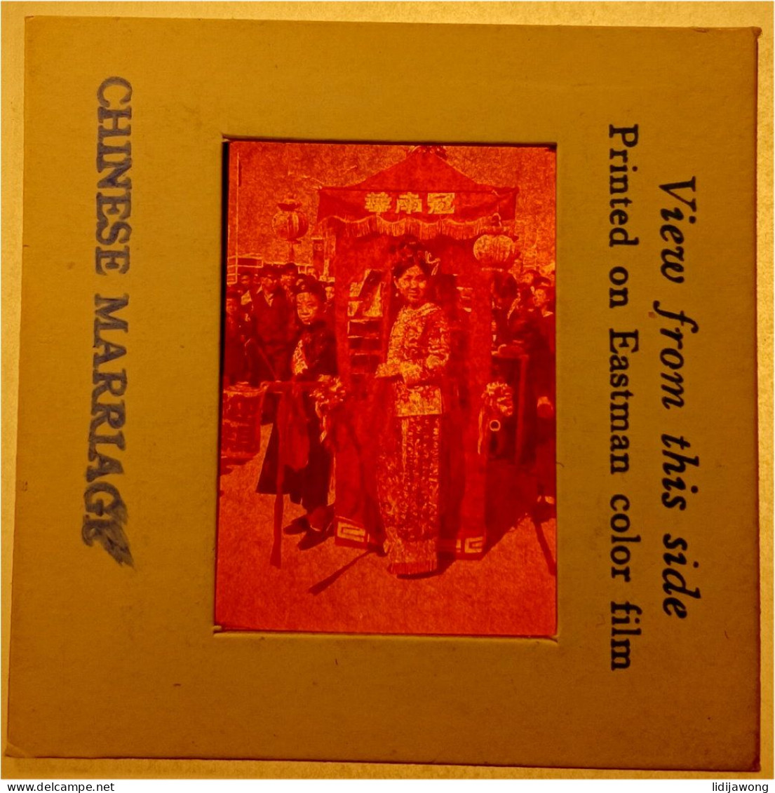 Hong Kong - China - Chinese Marriage SLIDE 5 X 5 Cm (see Sales Conditions) - Diapositives