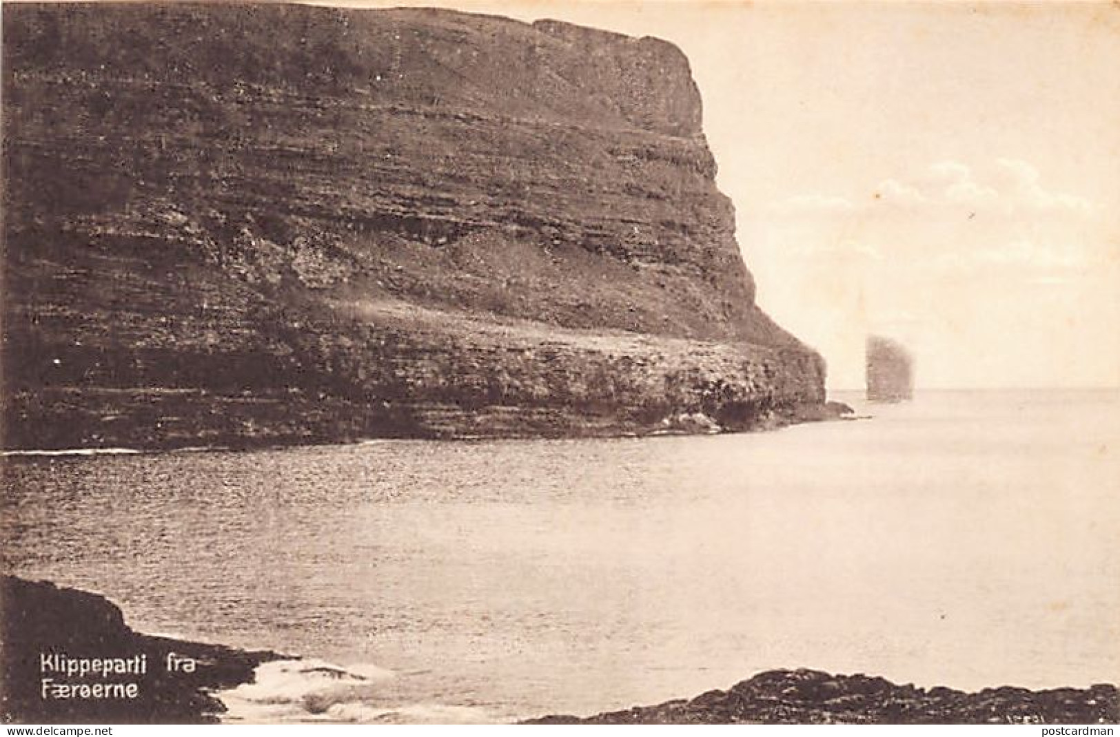 Faroe - Klippeparti - Publ. Stenders Forlag  - Faroe Islands