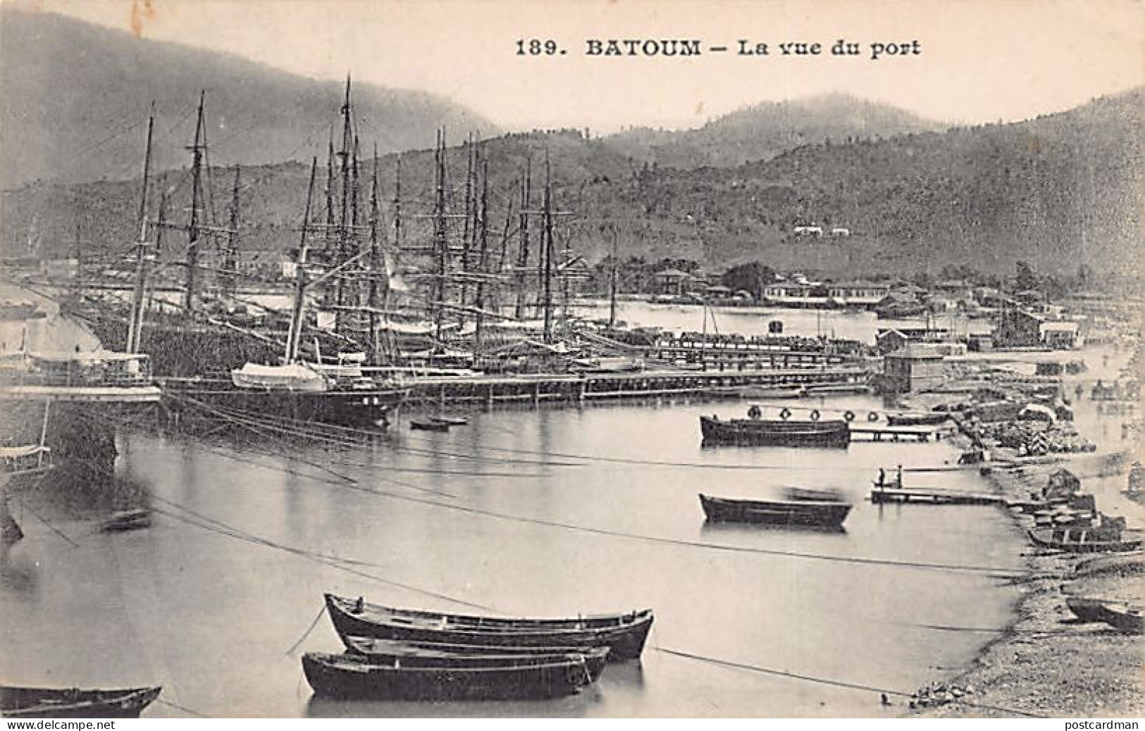 Georgia - BATUMI - The View Of The Harbour - Publ. Messageries Maritimes  - Géorgie