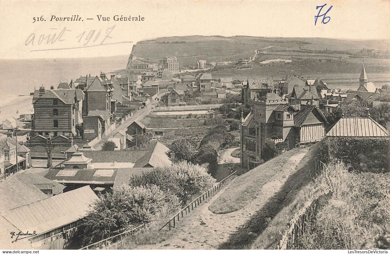 FRANCE - Pourville - Vue Générale - Carte Postale Ancienne - Other & Unclassified