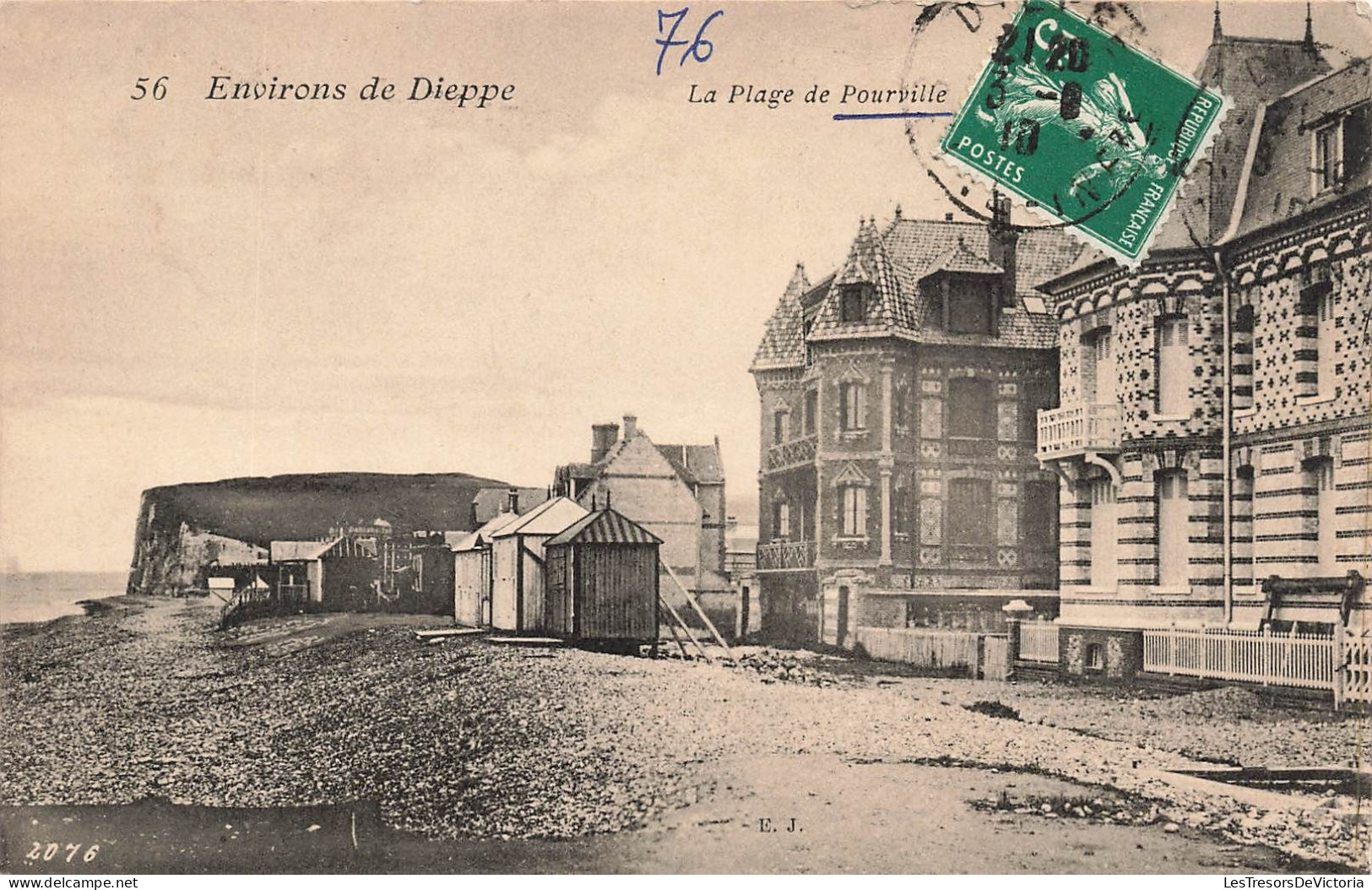 FRANCE - Environs De Dieppe - La Plage De Pourville - Carte Postale Ancienne - Dieppe
