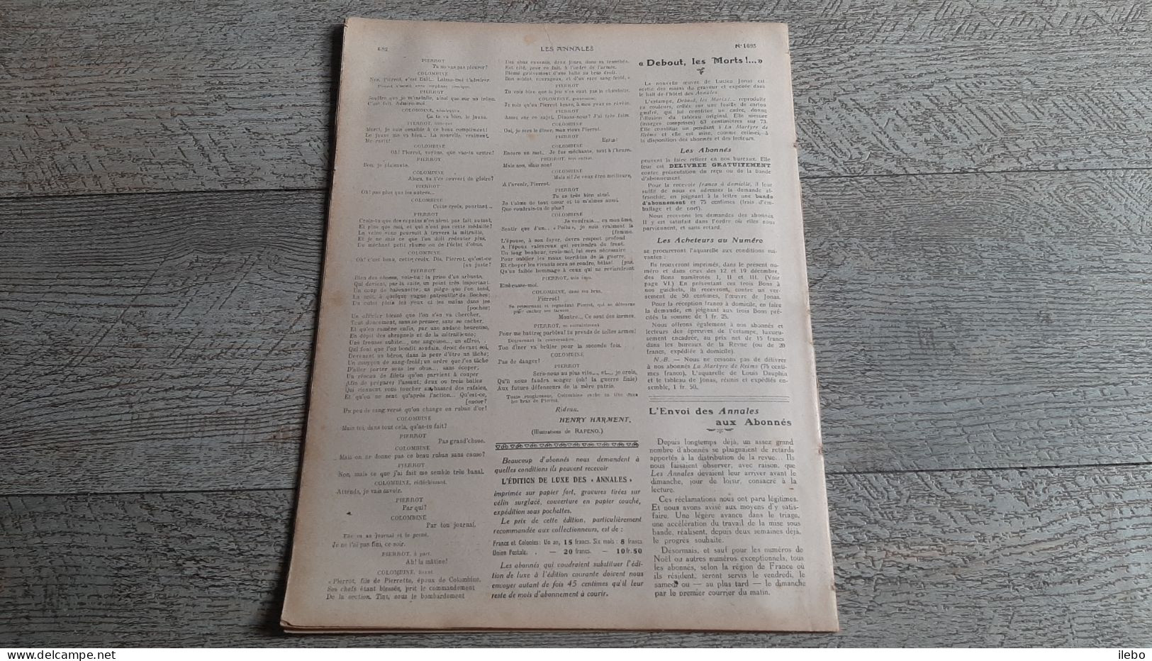 Les Annales Déc 1915 La Nouvelle Semeuse Des Canons Des Munitions Main D'oeuvre Féminine  Guerre Ww1 - Weltkrieg 1914-18