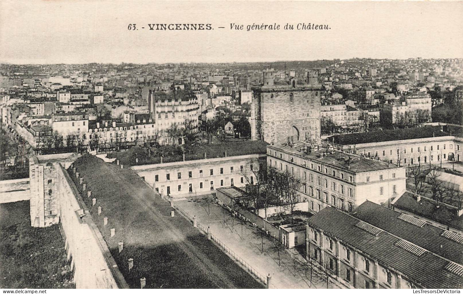 FRANCE - Vincennes - Vue Générale Du Château - Vue De La Ville - Des Maisons - Des Bâtiments - Carte Postale Ancienne - Vincennes