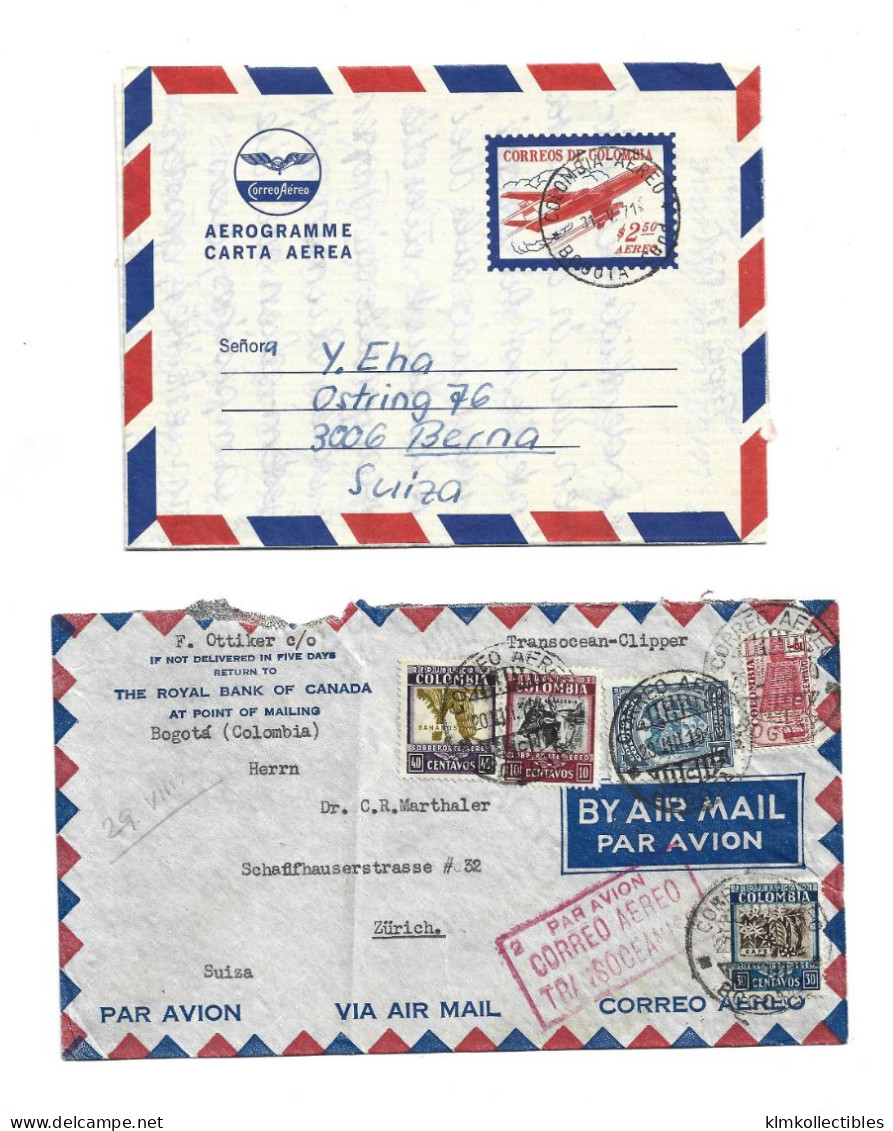 COLOMBIA - POSTAL HISTORY LOT 5 COVERS - AIRMAIL - Colombia
