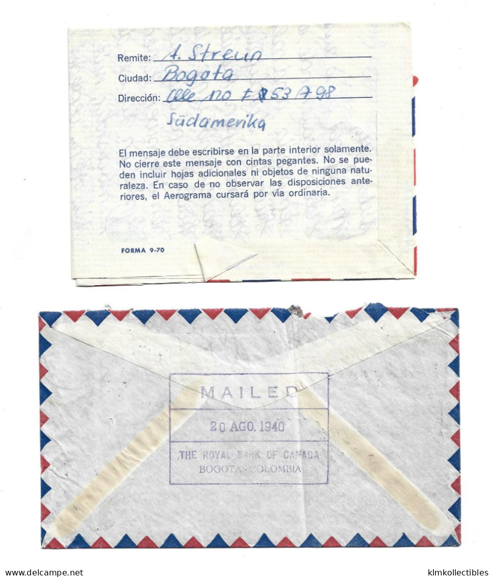 COLOMBIA - POSTAL HISTORY LOT 5 COVERS - AIRMAIL - Colombia