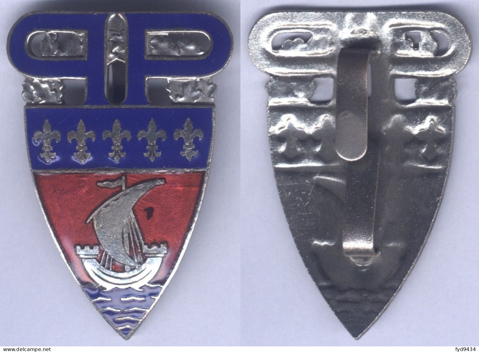 Insigne De Casque De La Police De Paris - Police & Gendarmerie