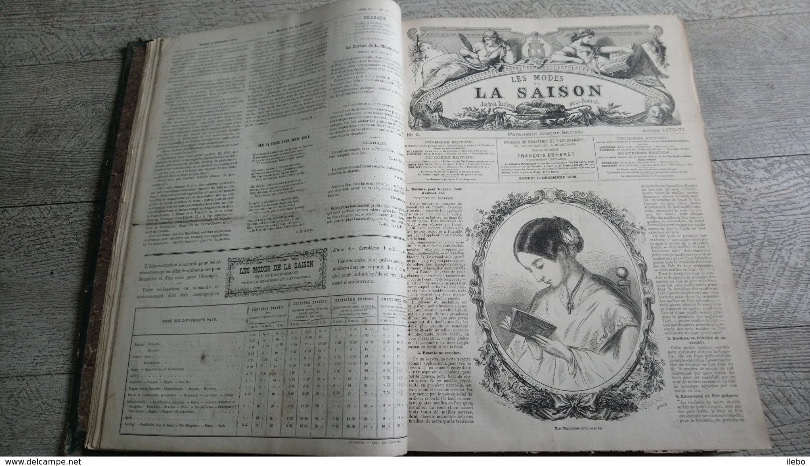 Reliure Les Modes De La Saison Album 1870-72 Broderie Ouvrages De Dames Mode Gravures Rare 71 Numéros Mode - Mode